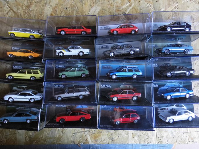 De Agostini - 1:43 - Opel Collection - 20 Models - from 1977-1993