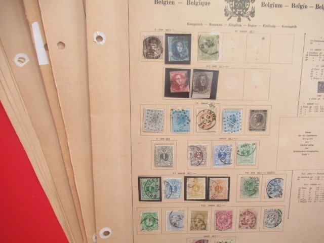 Belgien - An advanced collection of stamps.