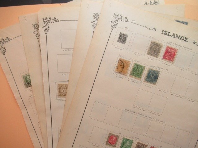 Noords land - Collection of stamps.