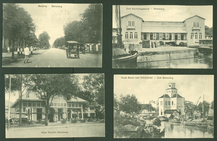 Indonesië - Nederlands Indie Semarang en Soerabaia - Ansichtkaarten (Collectie van 78) - 1910