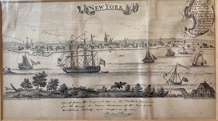 Nord America, Verenigde Staten, New York; George Hayward (1800-1872), Alexander George Findlay (1812-1875) - Rare view of New York (1863) and a map of the United States (1836) - 1836-1863