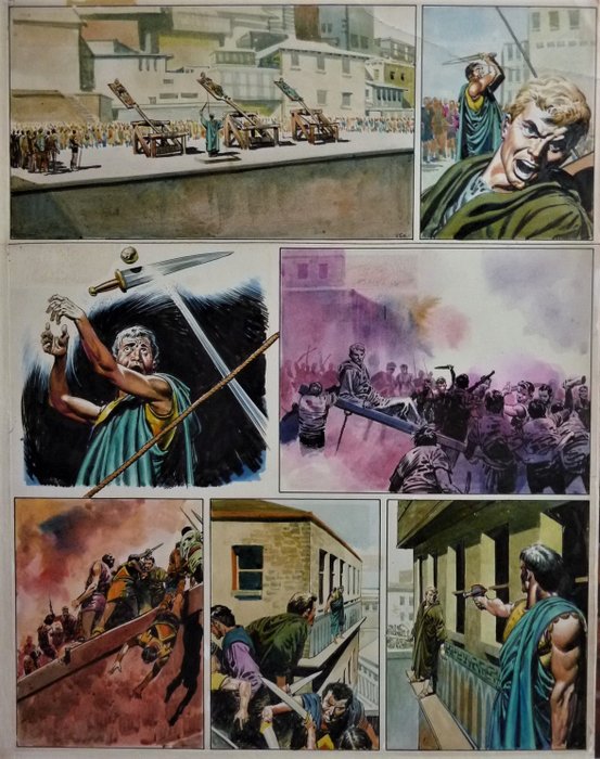 Lawrence, Don - Originele pagina in kleur - Trigië - Revolution in Zabriz - (1967)