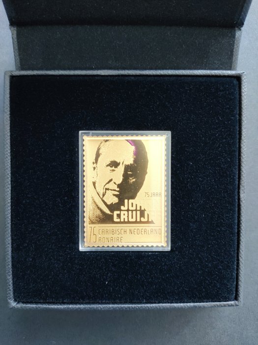 Caribbean Netherlands 2022 - Gold stamp Johan Cruijff