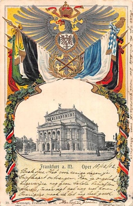 Allemagne (lot varié également avec des lithographies) - Cartes postales (144) - 1900