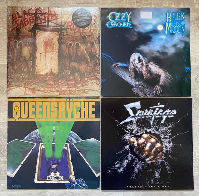 Black Sabbath & Related, Queensryche ,Savatage - 4 LP Albums - 2xLP Album (dubbel album), LP Album - 1984/2021