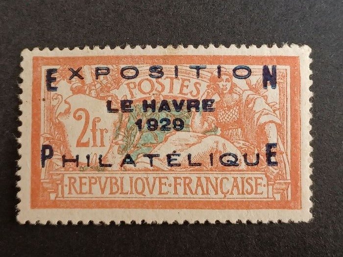 France 1929 - N°257A, mint**, yellowed gum and a little worn. Good centring - Yvert