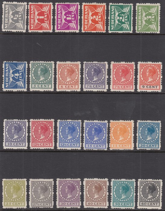 Pays-Bas 1928 - Four-sided syncopation - NVPH R33/R56