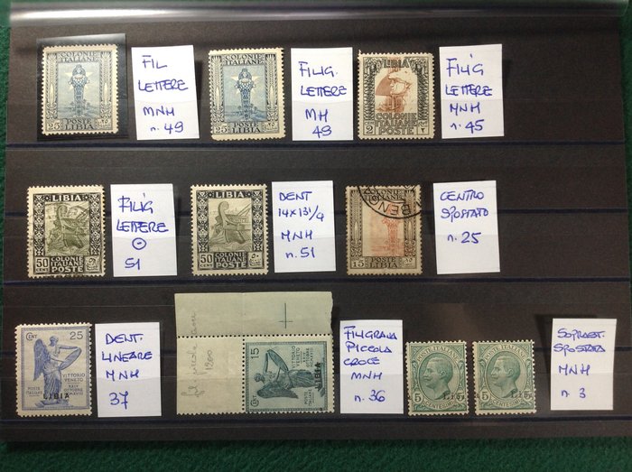 Italy - Colonies (general issues) - Set of 25 varieties, mint/used/without gum/hinged