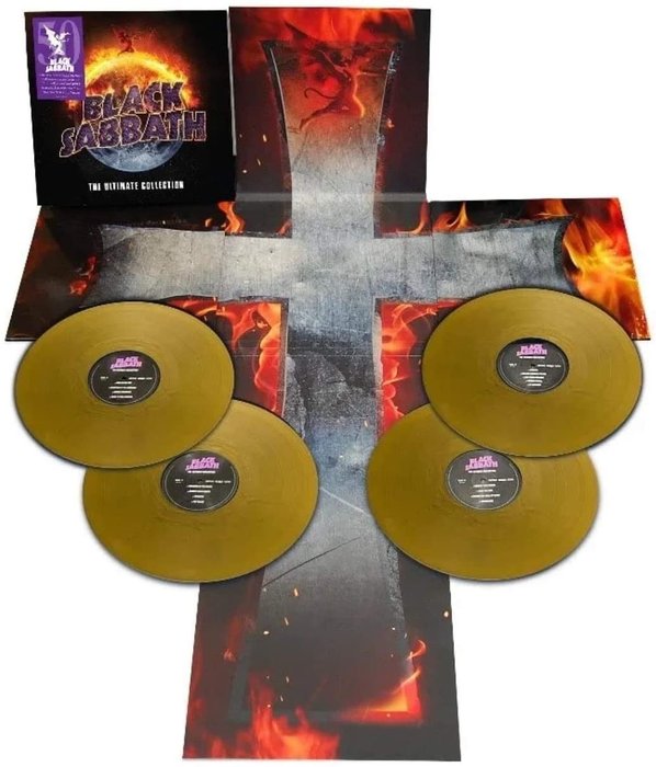 Black Sabbath - The Ultimate Collection (4xLP Limited Edition Gold Vinyl) - Diverse Titel - Limitiertes Box-Set, LP Boxset - Farbiges Vinyl, Remastered - 2020/2020
