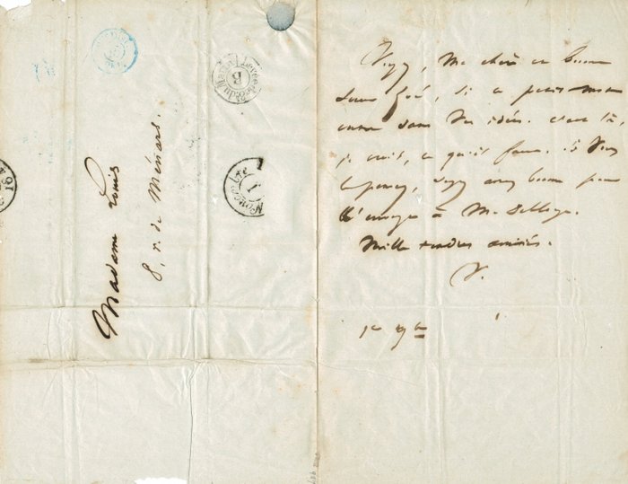Victor Hugo - Lettre autographe signée - 1841