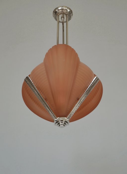 Image 2 of Petitot - French art deco chandelier