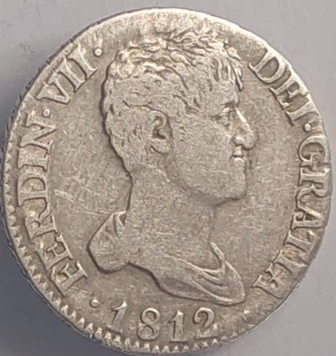 Spanien. Ferdinand VII (1808). 2 Reales 1812 Madrid IJ