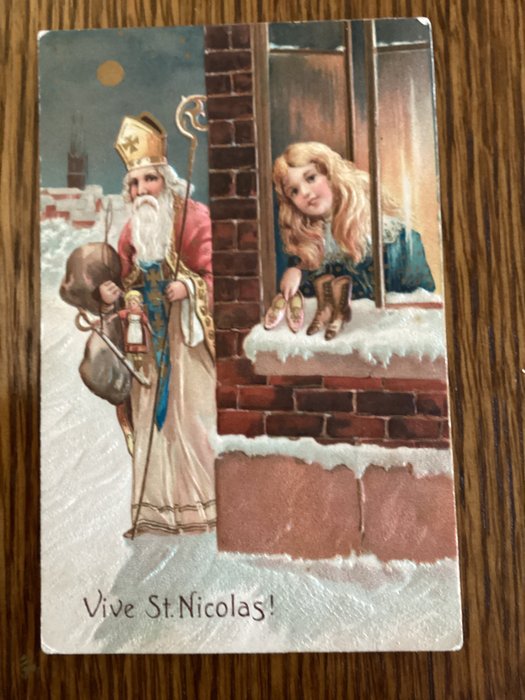 België - Fantasie, Sinterklaas / Kerstman - Ansichtkaarten (Collectie van 22) - 1904-1945