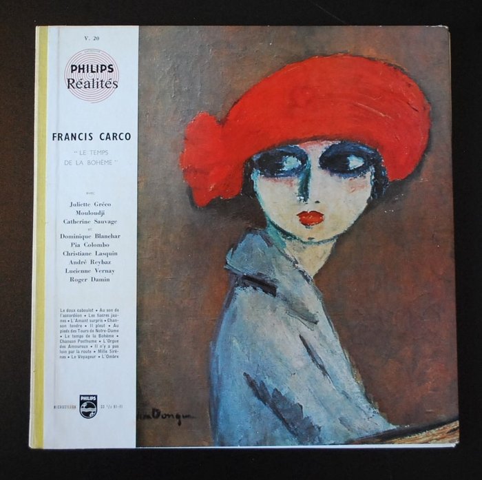 Francis Carco / Kees Van Dongen - Le Temps De La Bohème/ Le Coquelicot  Limited edition nr 111/200 - LP Album - 1st Pressing - 1959/1959