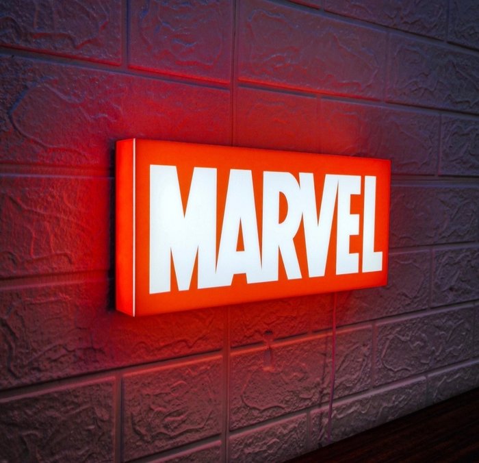 Marvel - Logo as a LED illuminated sign