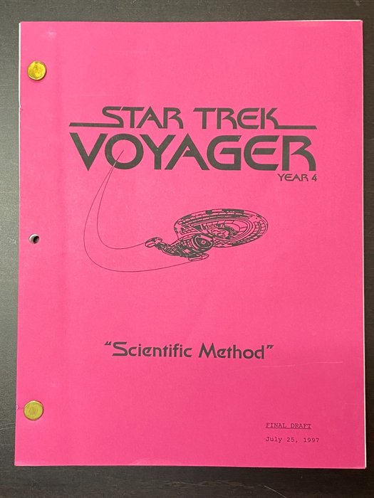 Star Trek: Voyager (Year 4) - Episode "Scientific Method" - Production used Script (Final Draft, July 25, 1997) - Not a Copy - see images