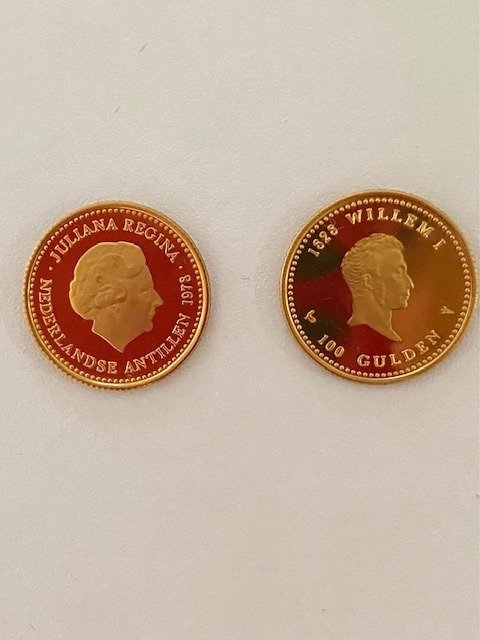 Nederlandse Antillen. 100 Gulden 1978 ( 2 stuks)