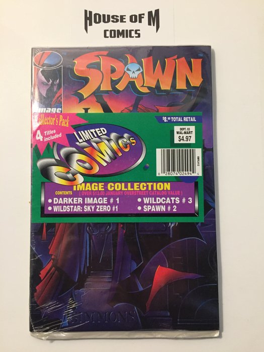 Limited Comics Collector's Pack Sealed with 4 Image titles: Spawn, Wildcats, Wildstar and Darker Image - Uber High Grade - Geheftet - Erstausgabe - (1993)