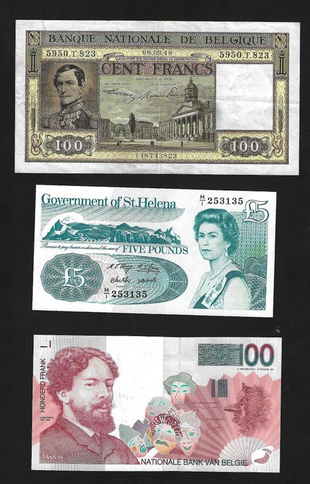 monde - 8 banknotes - Various dates
