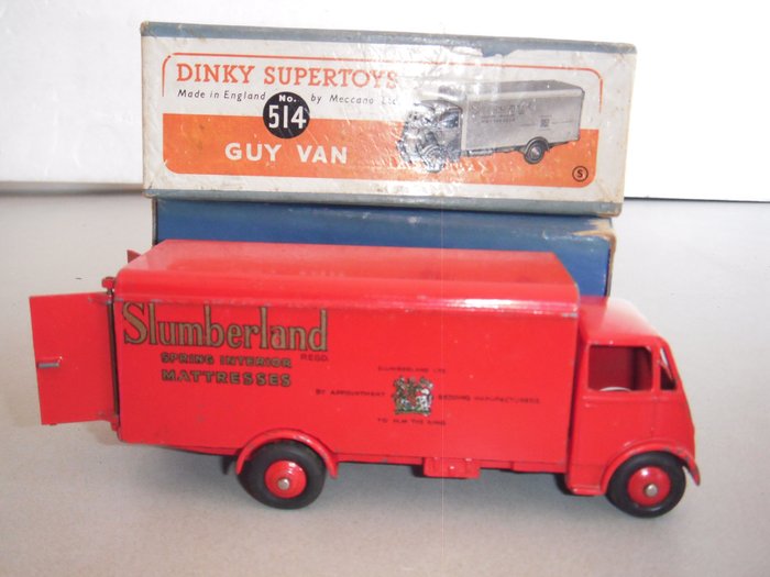 Dinky SuperToys - 1:48 - Supertoys Original First Issue Guy ``Slumberland" Spring Interior Mattresses Van - no. 514 - in original First Supertoys Series Box - 1949 - No Reserve Price
