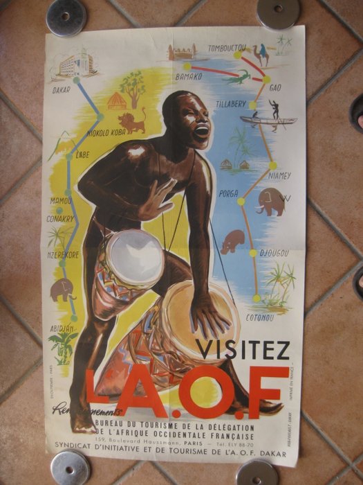Rob foucault - visitez l AOF afrique occidentale francaise colonies - jaren 1950