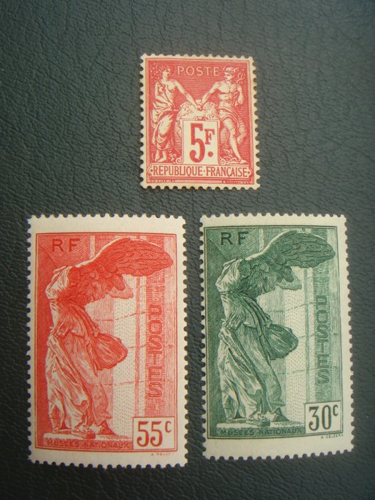 Frankrijk 1925/1937 - A set of stamps N°216, N°354 and N°355 - Yvert 216 354 355