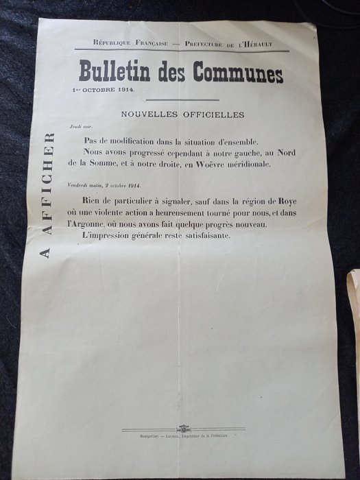 Francia - informazioni sulla guerra - Poster - 1914