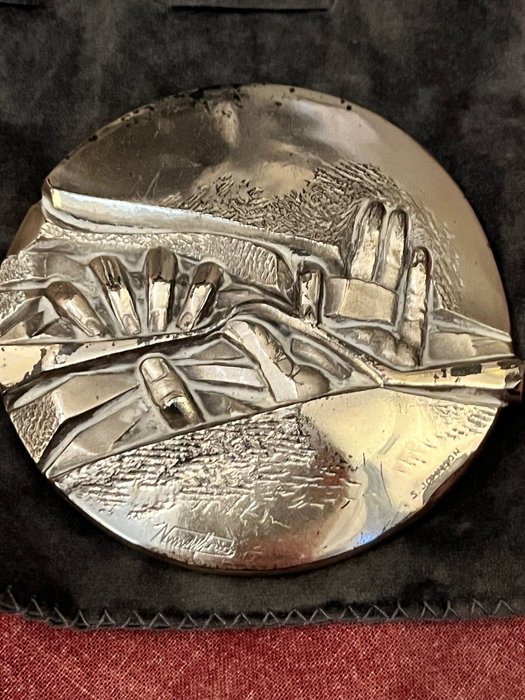 Italy. Silver medal 150esimo anniversario Stefano Johnson 1836-1986
