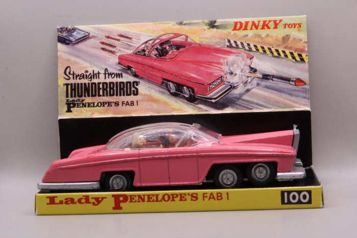 Dinky Toys - 1:43 - Lady Penelope's Fab I Thunderbirds - gemaakt in Engeland, ref. 100 - Geen minimumprijs