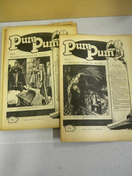 Pum Pum 13 - 24 - Het weekblad van de jeugd - Lose Seiten - Erstausgabe - (1951)