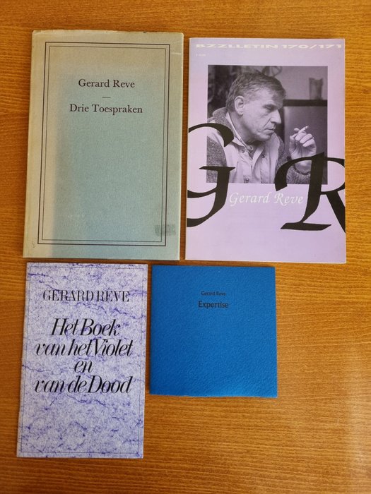 Gerard Reve - Lot met 4 uitgaven: Expertise, De toespraken, Het Boek van het Violet en van de Dood en Bzzlletin - 1976/2012