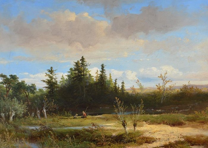 J.W. Bilders (1811-1890) - Boslandschap