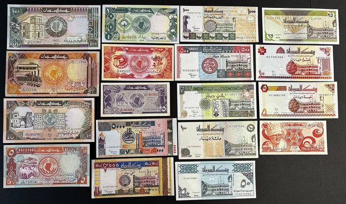 Soudan - 18 banknotes - Various dates