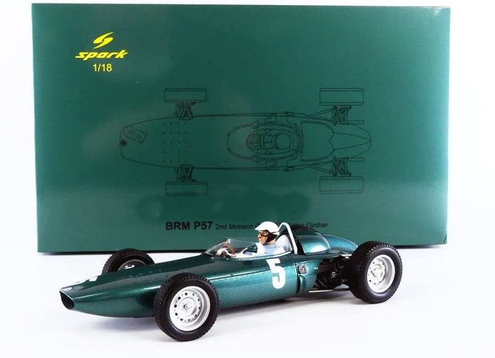 Spark - 1:18 - BRM P57 #5 2nd Monaco GP 1963 - Richie Ginther