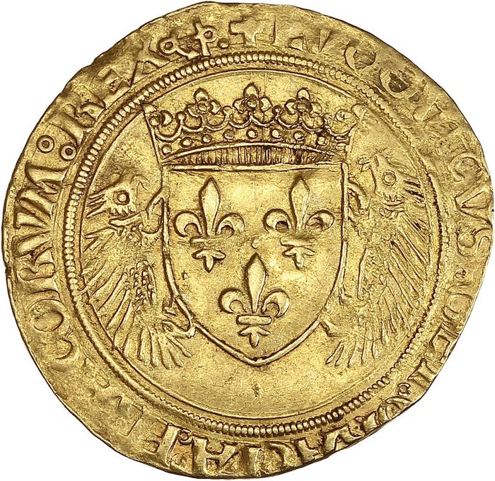 Frankreich. Louis XII. (1498-1515). Ecu d'or au porc-épic LYON