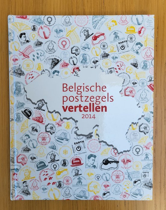 België 2014 - Boek met postzegels "Belgische postzegels vertellen. 2014."