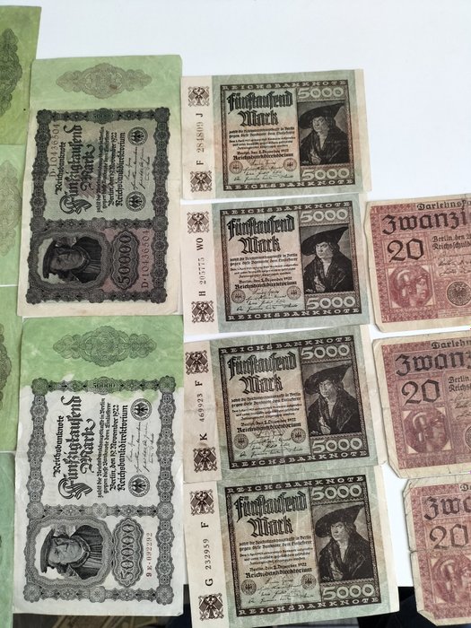 Allemagne - 67 banknotes - Various dates