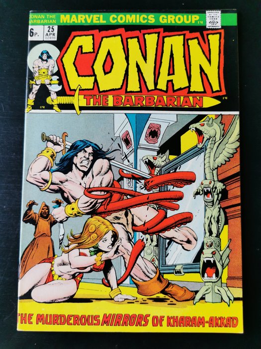 Conan ther Barbarian - Conan the Barbarian #25 -  British Edition - Geniet - Eerste druk - (1973)