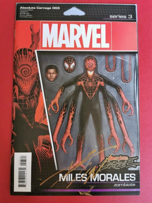 Absolute Carnage - Absolute Carnage #003 Variant Edition Series 3 signed by Donny Cates - Agrafé - EO - (2019)