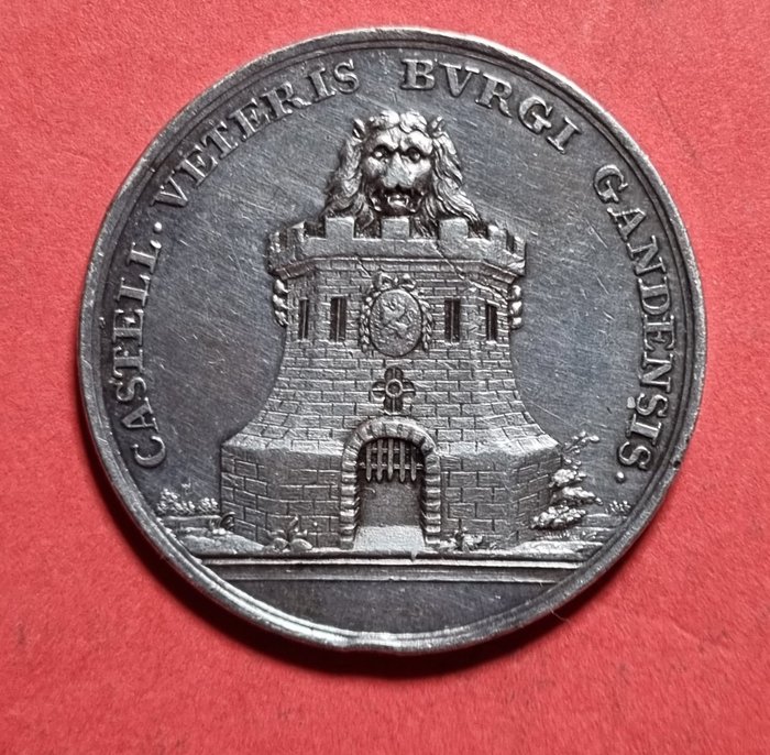 Pays-Bas autrichien. Jozef I. Historical Medal 1781 'Bezoek van Jozef II aan de Oudburg te Gent als graaf van Vlaanderen'