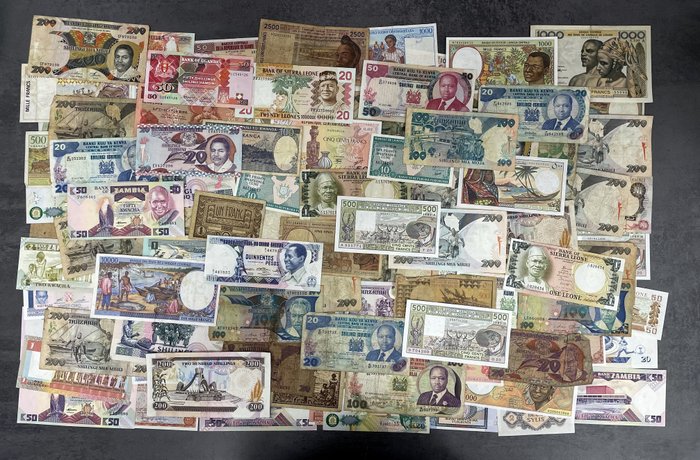 World - Africa - 150 banknotes - Various dates