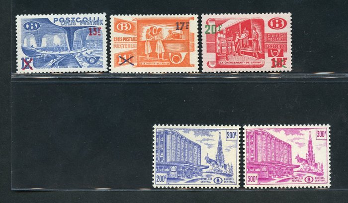 Belgique 1953/1956 - Some sets of the period - COB NN. TR 331/333 - TR 336/345B - TR 355/357 - TR 358/360