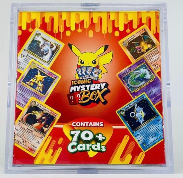 The Pokémon Company - Collection Iconic Mystery Cube Card Box sealed new Glurak Base Set 1st Edition PSA