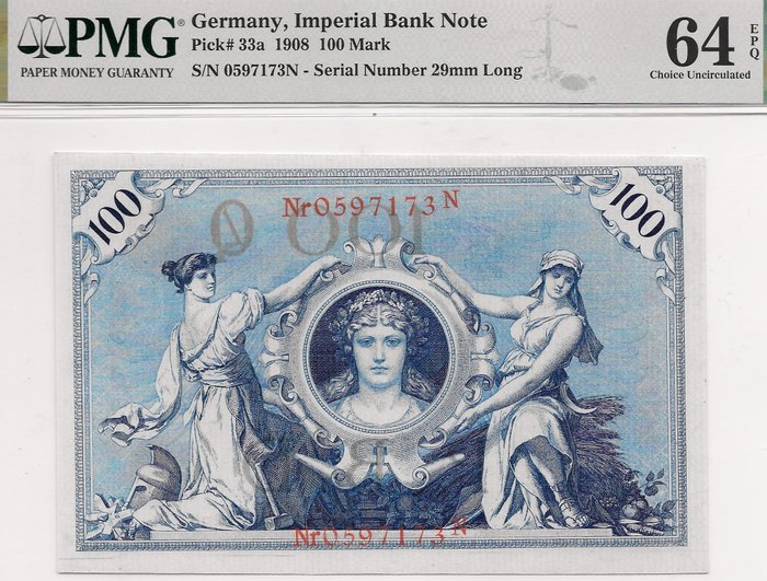Germany - 100 Mark 1908 - Pick 33a