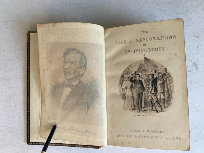 Adams & Co, E. Vietta, P. Lieberenz - Three books on Africa and Livingstone - 1875/1939