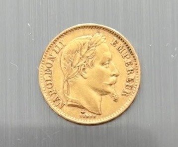 France. Napoléon III (1852-1870). 20 Francs en Or - 1868