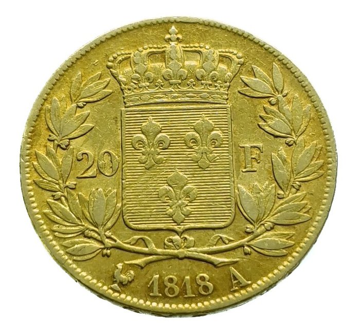 France. Louis XVIII (1814-1824). 20 Francs 1818-A, Paris