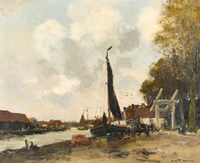 Willem George Frederik Jansen (1871-1949) - Dorp in Friesland
