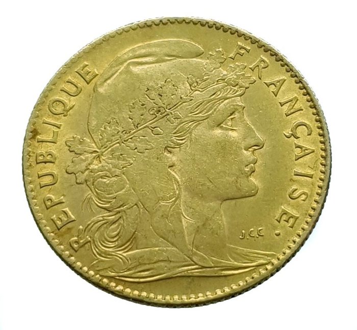 France. Third Republic (1870-1940). 10 Francs 1907 Marianne