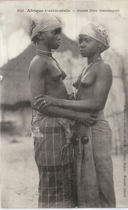 Afrika, Nacktkarten von Westafrika - Postkarten (Set von 23) - 1900-1930